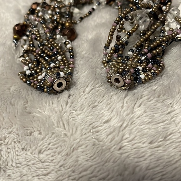 NEW Brown Multi-strand Beaded Bracelet - Picture 3 of 3